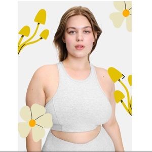 Outdoor Voices Athena Crop Top Sports Bra In Dove